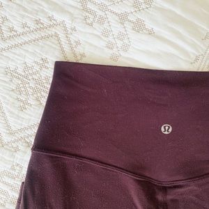 Maroon 28” Align Lululemon
